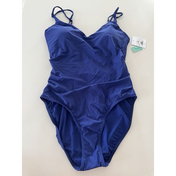 Sunsets Veronica One Piece Bathing Suit for Women Color Indigo blue Size Large - Picture 5 of 15